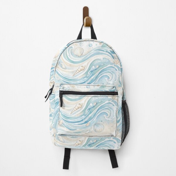 Item preview, Watercolor Coastal Ocean Waves and Shells designed and sold by SplashTastic.