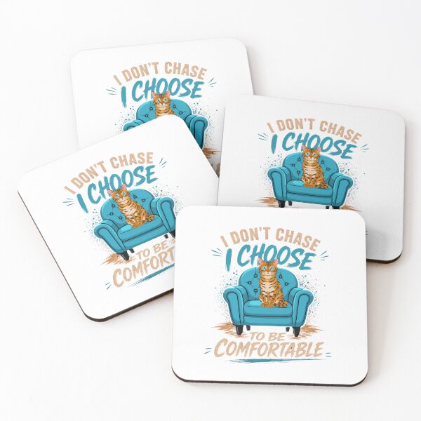 Item preview, I Don’t Chase I Choose To Be Comfortable Cat T-Shirt designed and sold by Aimetoi.