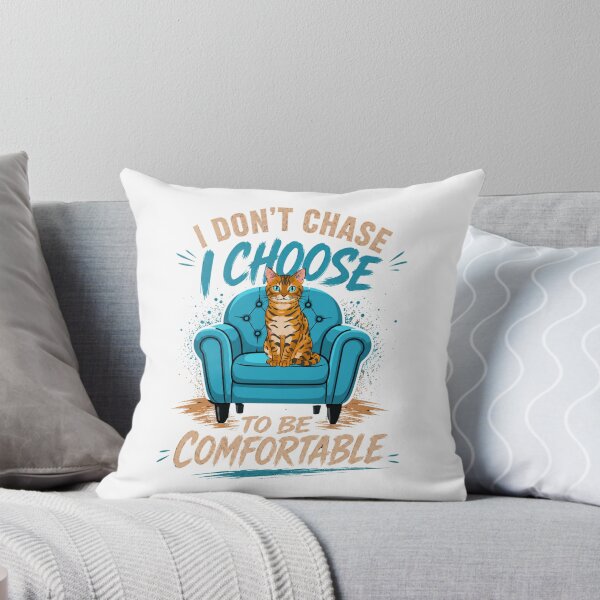 Item preview, I Don’t Chase I Choose To Be Comfortable Cat T-Shirt designed and sold by Aimetoi.