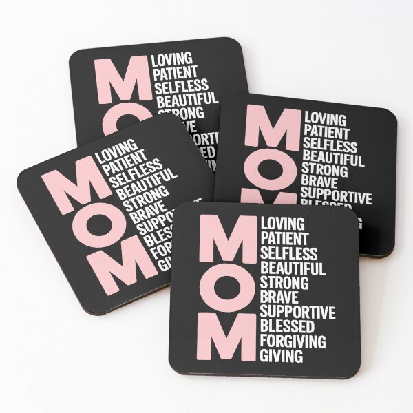 Item preview, Mom Traits Loving Patient Selfless Strong Mothers Day Gift designed and sold by Say It With Ink.