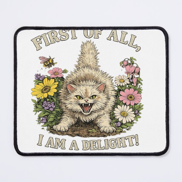 Item preview, First of all, I am a delight! designed and sold by TiredMamaArt.