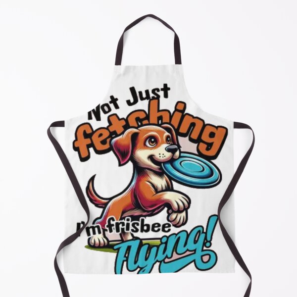 Item preview, Not Just Fetching I'm Frisbee Flying - Cute Dog Sports Art designed and sold by GenZFashion000.