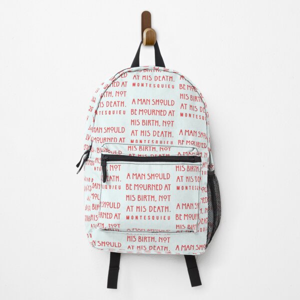 Item preview, Montesquieu quote: A man should be mourned at his birth, not at his death. designed and sold by artbleed.