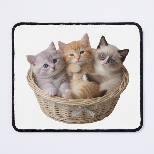 Item preview, Cuddle Squad: Adorable Kitten Trio Tee designed and sold by JAMESAMORN.