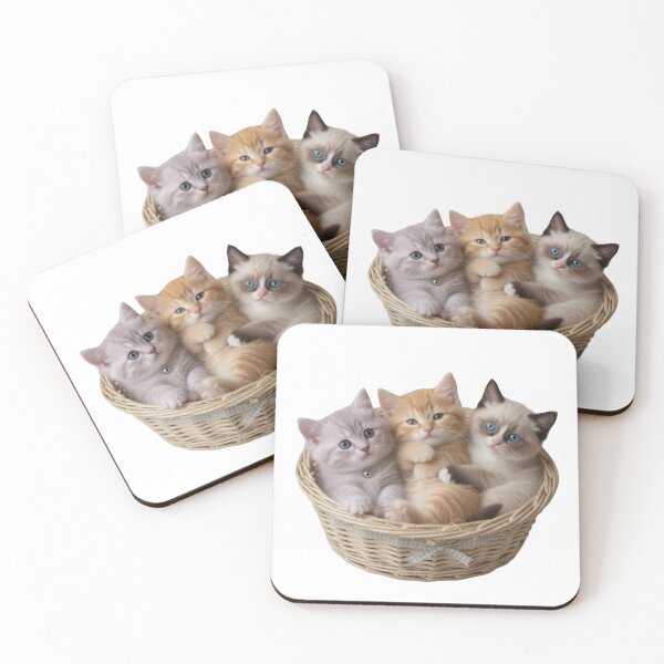 Item preview, Cuddle Squad: Adorable Kitten Trio Tee designed and sold by JAMESAMORN.