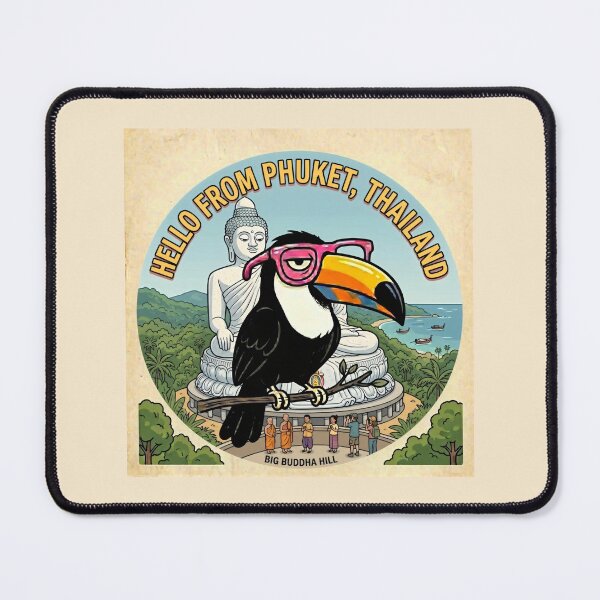 Item preview, Cartoon Thailand Toucan at Phuket Buddha designed and sold by SplashTastic.