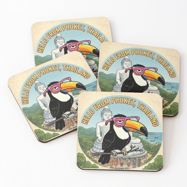 Item preview, Cartoon Thailand Toucan at Phuket Buddha designed and sold by SplashTastic.