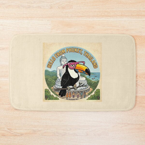 Item preview, Cartoon Thailand Toucan at Phuket Buddha designed and sold by SplashTastic.
