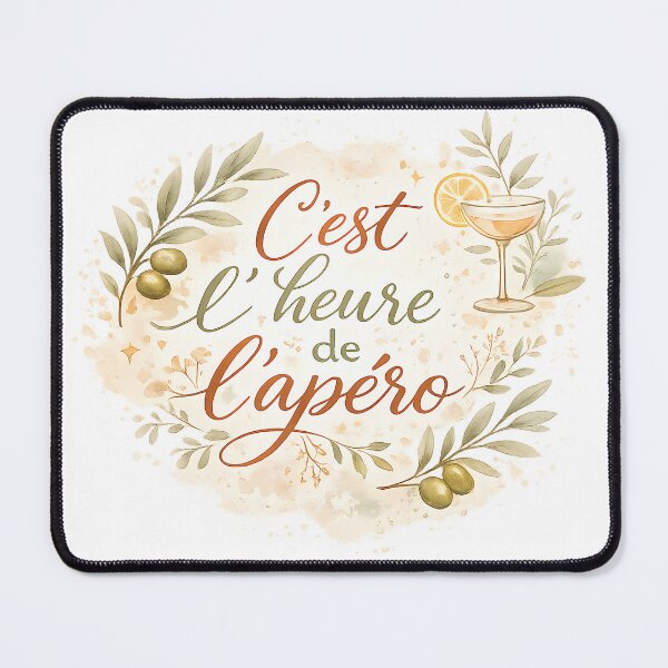 Item preview, It's aperitif time! Elegant Boho Quote designed and sold by JoRem47.