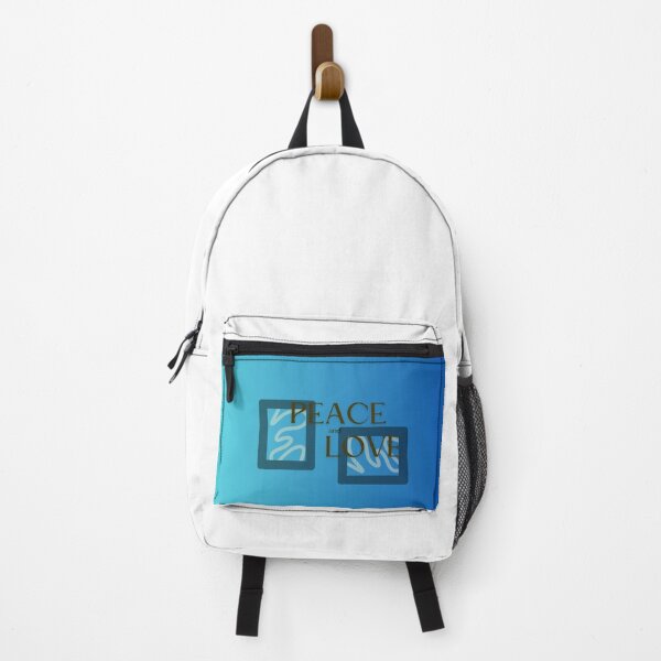 Item preview, Peace and Love Blue Aesthetic Minimal Typography Design designed and sold by NICE-AA.