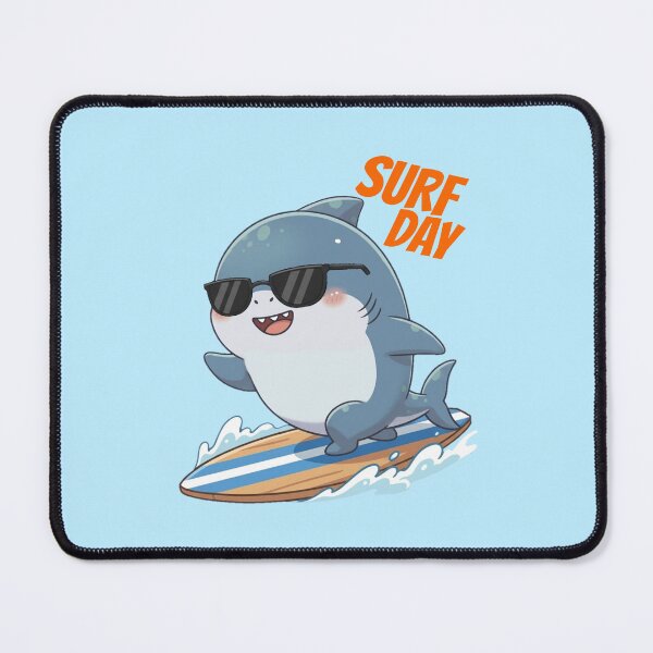 Item preview, Cool Surf Day Shark designed and sold by Nature's Chibis.