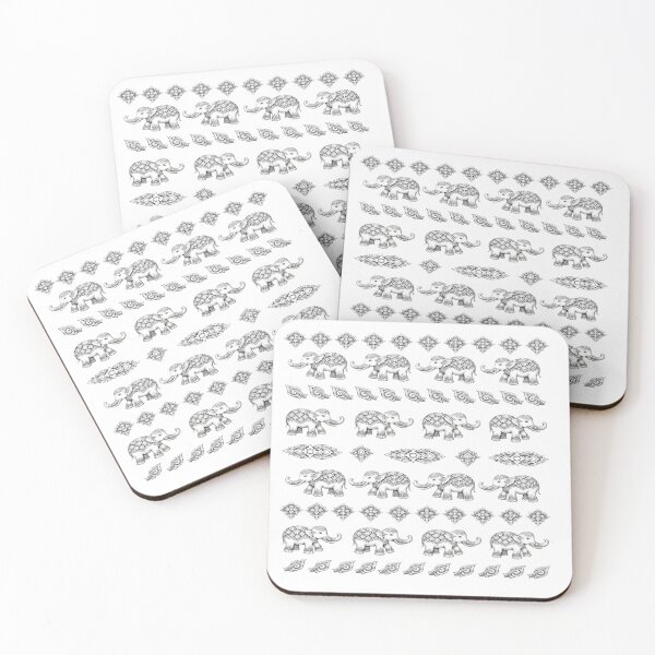 Item preview, Cute Elephant Pattern Tribal Boho Style Animal Design designed and sold by NeO² Studio.
