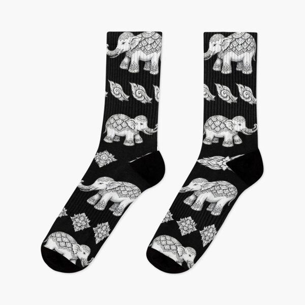Item preview, Cute Elephant Pattern Tribal Boho Style Animal Design designed and sold by NeO² Studio.