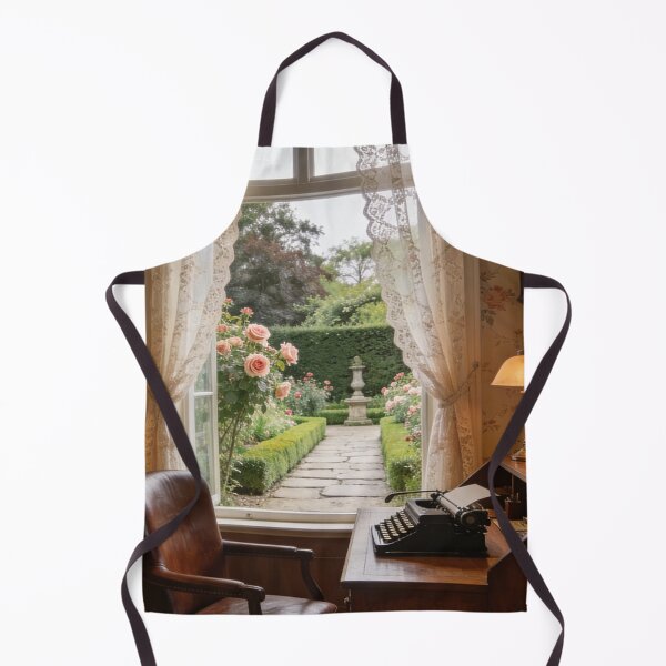 Item preview, 1930s English Garden Reading Room, Timeless Book Lover Wall Decor designed and sold by BlareBlare.