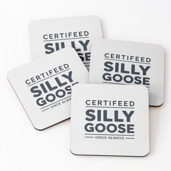 Item preview, Certified Silly Goose Minimalist Badge Typography T-Shirt Design designed and sold by DmaarGroup.