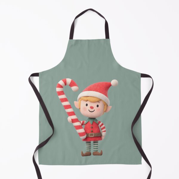 Item preview, Christmas Elf with Candy Cane designed and sold by Dew Drop Designs.