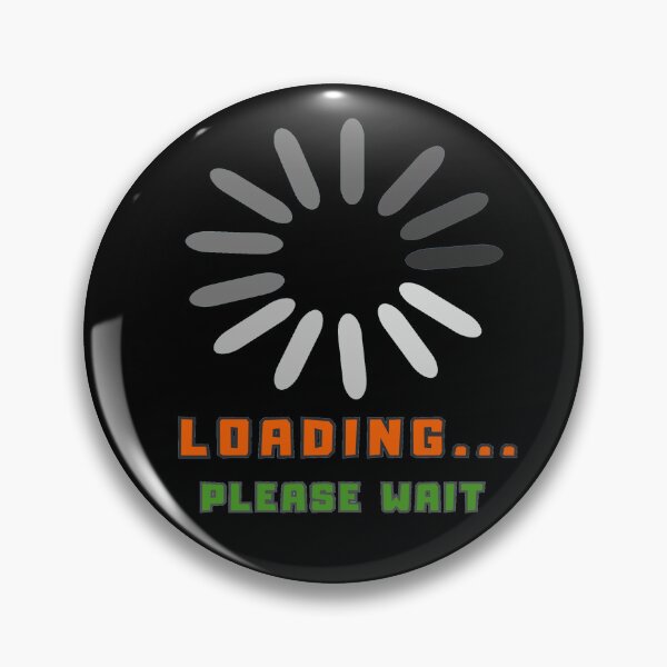 Item preview, Loading Please Wait Funny Retro Text Minimal Design designed and sold by NeO² Studio.