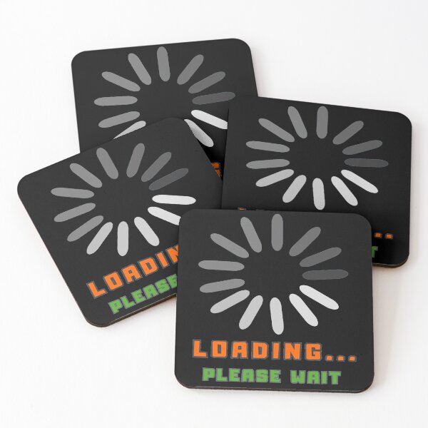 Item preview, Loading Please Wait Funny Retro Text Minimal Design designed and sold by NeO² Studio.