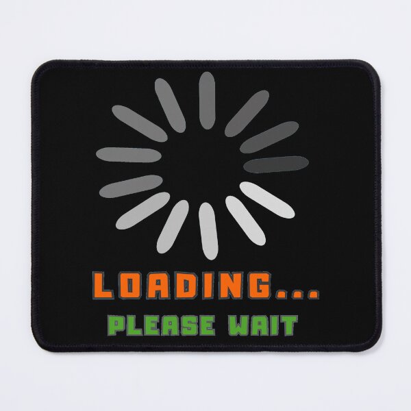 Item preview, Loading Please Wait Funny Retro Text Minimal Design designed and sold by NeO² Studio.