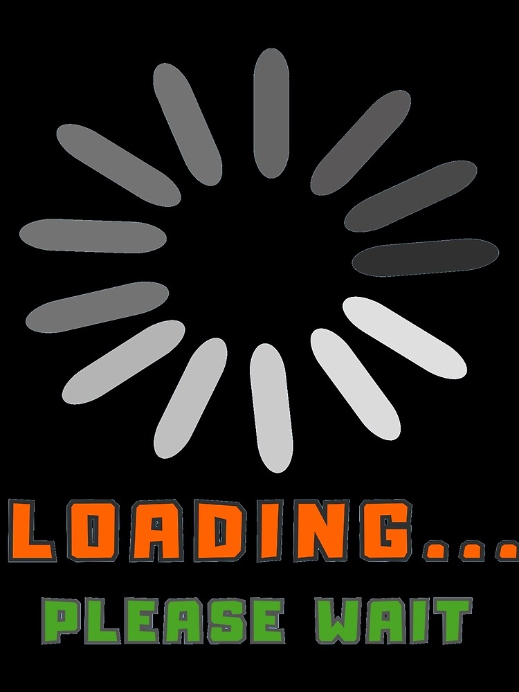 Thumbnail 3 of 3, Scarf, Loading Please Wait Funny Retro Text Minimal Design designed and sold by NeO2Studo.
