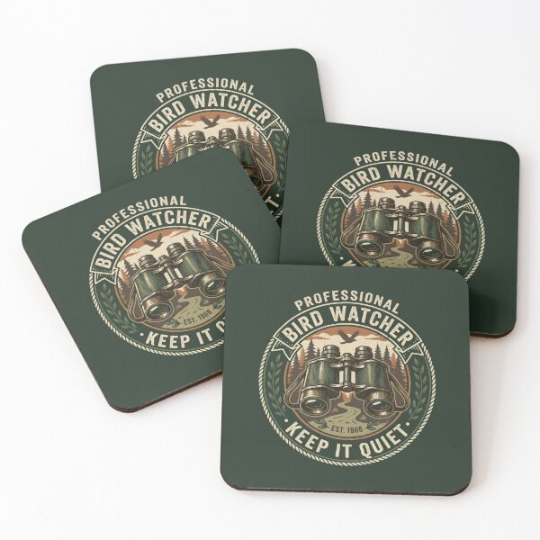 Item preview, Retro Birding Professional Bird Watcher Badge designed and sold by SplashTastic.