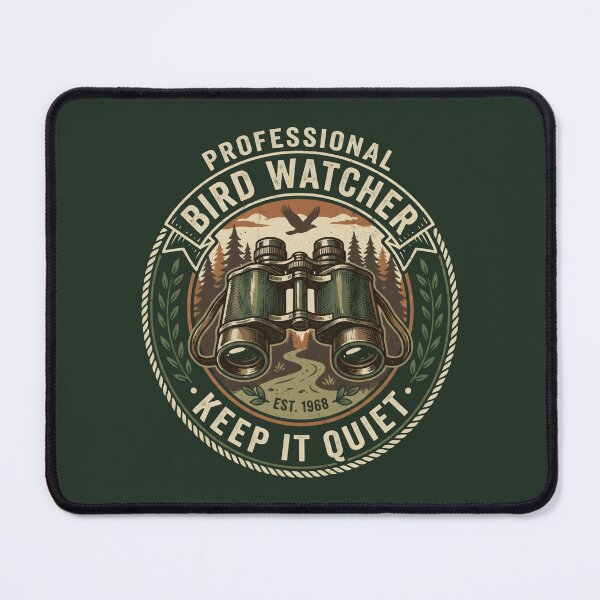 Item preview, Retro Birding Professional Bird Watcher Badge designed and sold by SplashTastic.