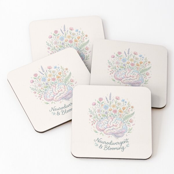 Item preview, Neurodiversity Botanical Neurodivergent and Blooming Brain designed and sold by SplashTastic.