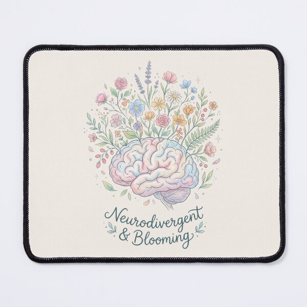 Item preview, Neurodiversity Botanical Neurodivergent and Blooming Brain designed and sold by SplashTastic.