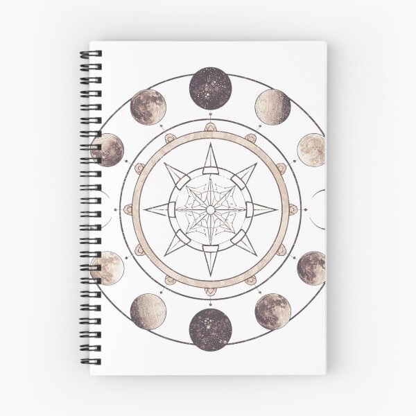 Item preview, Moon Phases Magic – Boho Celestial Astrology Illustration designed and sold by catcurio.