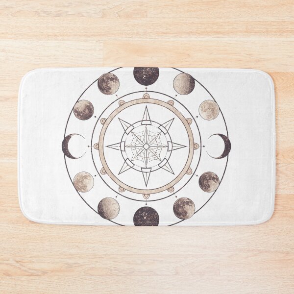 Item preview, Moon Phases Magic – Boho Celestial Astrology Illustration designed and sold by catcurio.
