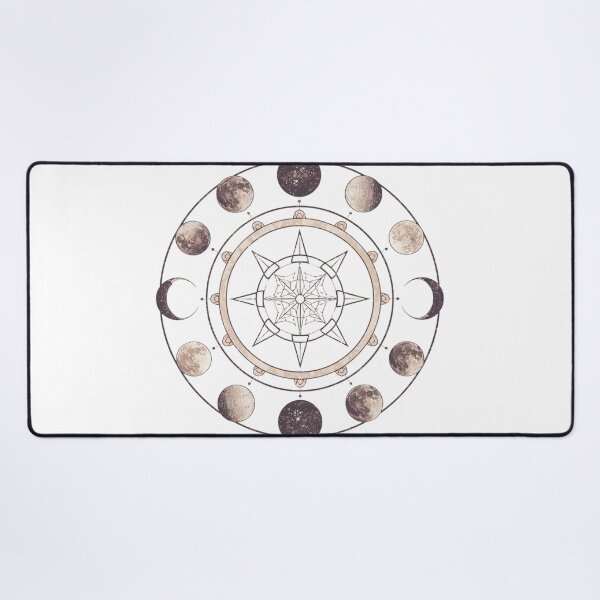 Item preview, Moon Phases Magic – Boho Celestial Astrology Illustration designed and sold by catcurio.