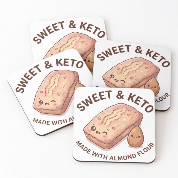 Item preview, Sweet and Keto - Cute Almond Flour Cake Kawaii designed and sold by jo-e-basta.