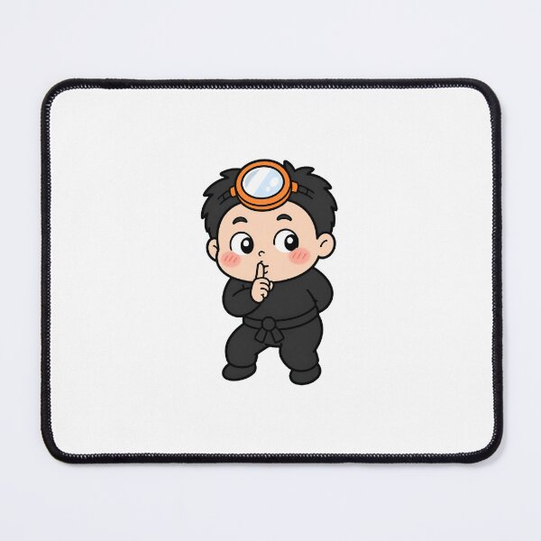 Item preview, KOREA HAENAM - Cute Chibi Character Shushing Secret Sticker designed and sold by KOREA-HAENAM.