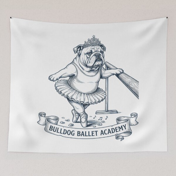 Item preview, English Bulldog Ballet Funny Dog Ballerina designed and sold by Blok45.