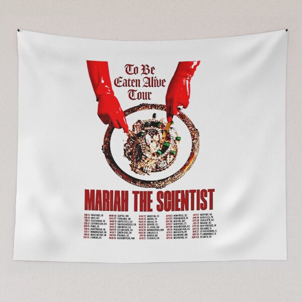 Item preview, Big Red Typography Woman Singer designed and sold by nerdyygraphic.