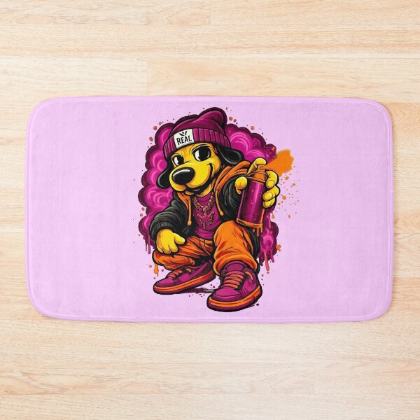 Item preview, Street Dog Graffiti with Neon Pink and Orange Spray Paint designed and sold by HOPPER420.