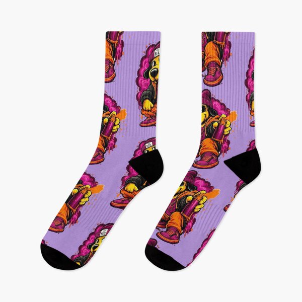 Item preview, Street Dog Graffiti with Neon Pink and Orange Spray Paint designed and sold by HOPPER420.