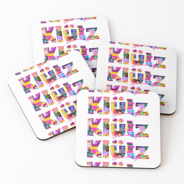 Item preview, Klütz, Germany, Vibrant Abstract City Typography Art designed and sold by Wanderful-roads.