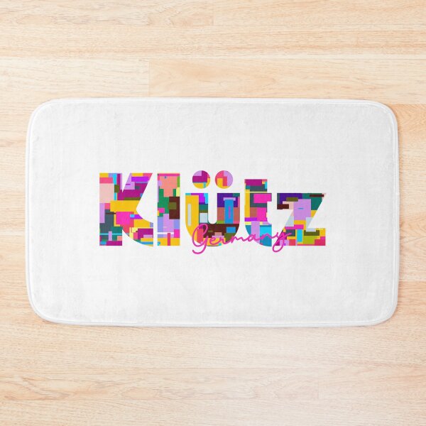 Item preview, Klütz, Germany, Vibrant Abstract City Typography Art designed and sold by Wanderful-roads.
