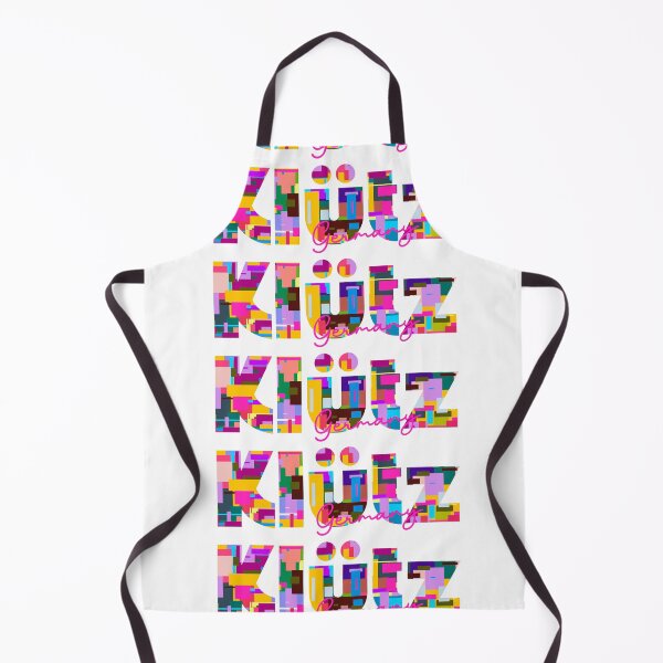 Item preview, Klütz, Germany, Vibrant Abstract City Typography Art designed and sold by Wanderful-roads.