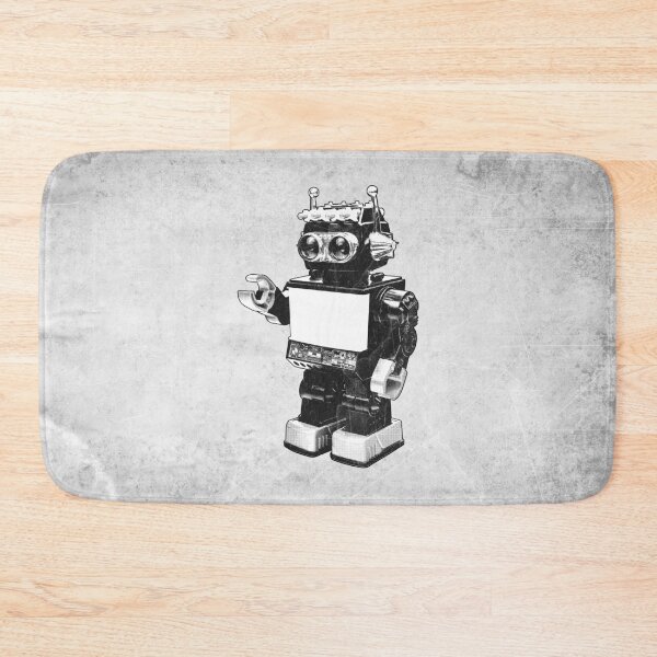 Item preview, Saturn TV Robot Vintage Tin Toy Dark Retro Art designed and sold by Ghoul Enterprises.