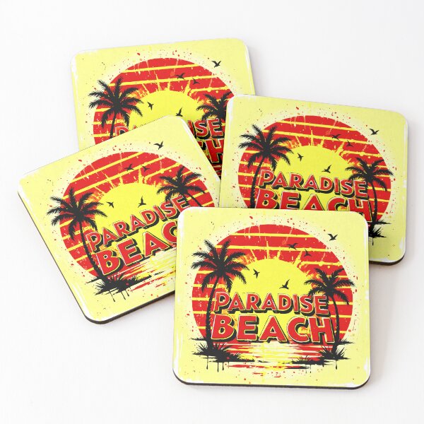Item preview, Paradise Beach T-Shirt – Grunge Retro Sunset Graphic Tee designed and sold by VikArtStudio.