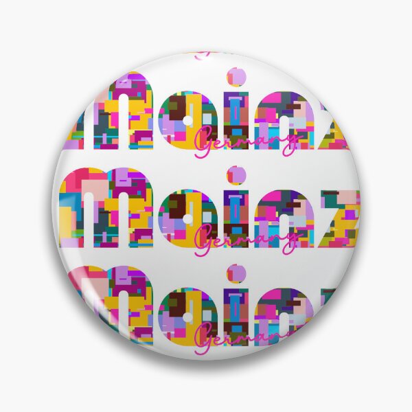 Item preview, Mainz, Germany, Vibrant Abstract City Typography Art designed and sold by Wanderful-roads.