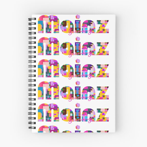 Item preview, Mainz, Germany, Vibrant Abstract City Typography Art designed and sold by Wanderful-roads.