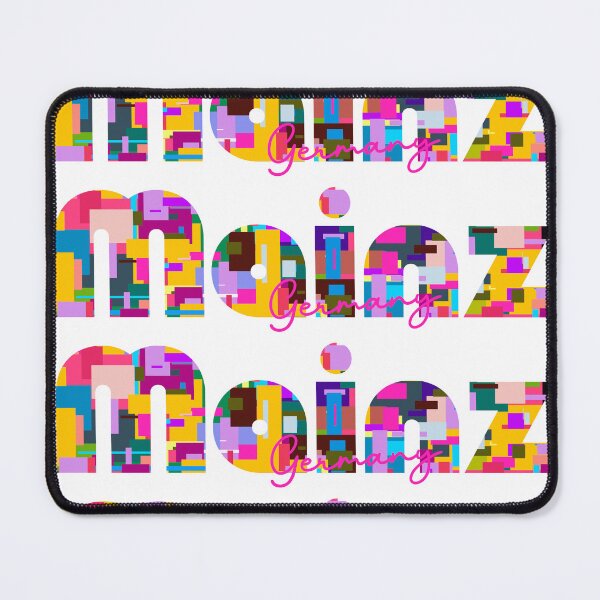 Item preview, Mainz, Germany, Vibrant Abstract City Typography Art designed and sold by Wanderful-roads.
