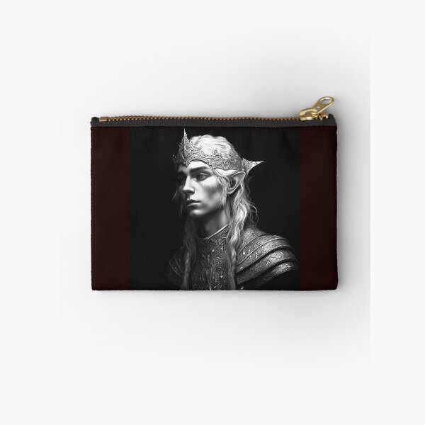 Item preview, Elven Prince Black and White Fantasy Portrait designed and sold by inkoutninja.