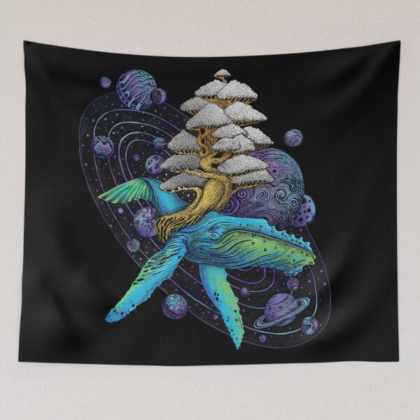 Item preview, Space Whale Tree of Life | Cosmic Galaxy Whale Spiritual Art designed and sold by Ruta.