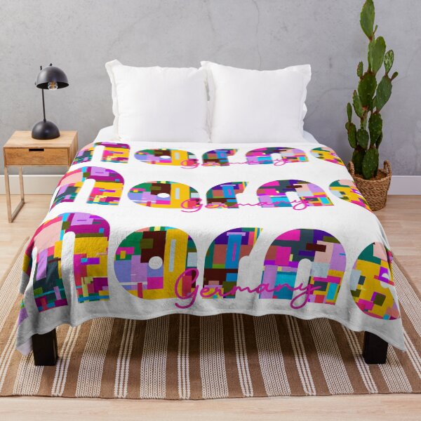 Item preview, Marne, Germany, Vibrant Abstract City Typography Art designed and sold by Wanderful-roads.