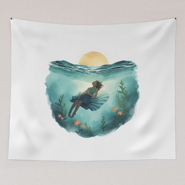 Item preview,  Sinking Into Stillness designed and sold by catcurio.