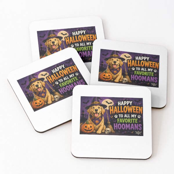 Item preview, Happy Halloween Hoomans Funny Dog Halloween Cute Spooky Puppy designed and sold by PoojaArtLab.